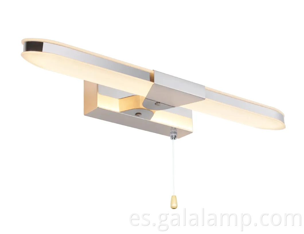 Farto del espejo de relleno LED, interruptor de la cremallera, luz de relleno